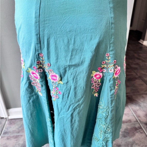 Betsey Johnson floral embroidery halter dress - Picture 13 of 16